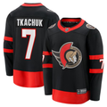 Men's Ottawa Senators Brady Tkachuk #7 Black Player Game Jersey1