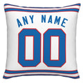 Custom B.Bills Pillow Royal Football Team Decorative Throw Pillow Case Print Personalized Football Style Fans Letters & Number Birthday Gift Football Pillows