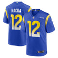 Los Angeles Rams Puka Nacua Royal Game Player Jersey