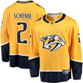 Men's Nashville Predators Luke Schenn #2 Gold Home Breakaway Jersey1