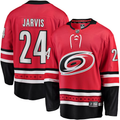 Men's Carolina Hurricanes Seth Jarvis #24 Red Player Game Jersey1