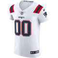 New England Patriots White Vapor Elite Custom Jersey
