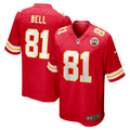 Kansas City Chiefs Blake Bell Red Game Player Jersey