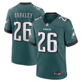 Philadelphia Eagles Saquon Barkley Midnight Green Game Player Jersey