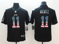 Men's Philadelphia Eagles #11 Carson Wentz Black Game jersey