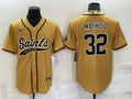 Men's New Orleans Saints Tyrann Mathieu #32 Yellow Game jersey Joint Edition