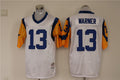 Men's San Louis Rams Kurt Warner Mitchell & Ness White Legacy Replica Jersey1