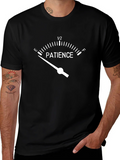 Patience Meter Graphic T-Shirt - Black