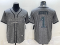 Men's Philadelphia Eagles Jalen Hurts #1 Gray Player jersey Joint Edition