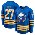 Men's Buffalo Sabres devon levi #27 Royal Replica Game jersey