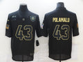 Men's Pittsburgh Steelers Troy Polamalu #43 Black Game Player jersey