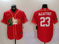 Men's San Francisco 49ers Christian McCaffrey #23 Scarlet Game jersey