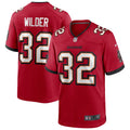 Tampa Bay Buccaneers James Wilder Red Game Retired Player Jersey