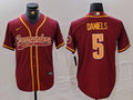 Men's Washington Commanders Jayden Daniels #5 Burgundy Game jersey