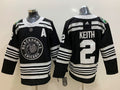 Men's Chicago Blackhawks Duncan Keith #2 Black Breakaway Player jersey