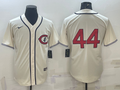 Men's Chicago Cubs Anthony Rizzo #44 Cream Player Name jersey