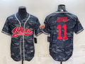 Men's San Francisco 49ers Brandon Aiyuk #11 Grey Camouflage Game jersey Joint Edition