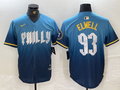 Men's Philadelphia Phillies Elwell #93 Blue 2024 City Connect Limited Player Jersey1