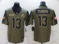 Men's Miami Dolphins Dan Marino #13 Brown Player Game jersey