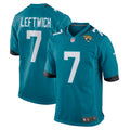 Jacksonville Jaguars Byron Leftwich Teal Retired Player Game Jersey