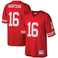 San Francisco 49ers Joe Montana Mitchell & Ness Scarlet Big & Tall 1990 Retired Player Replica Jersey