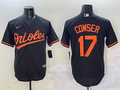 Men's Baltimore Orioles Colton Cowser #17 Black Alternate Replica Player jersey