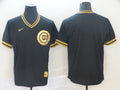 Men's Chicago Cubs Black Blank Replica jersey