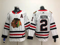 Men's Chicago Blackhawks Duncan Keith #2 White Breakaway Player jersey