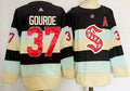 Men's Seattle Kraken Yanni Gourde #37 Deep Sea Blue 2024 NHL Winter Classic Breakaway Player jersey