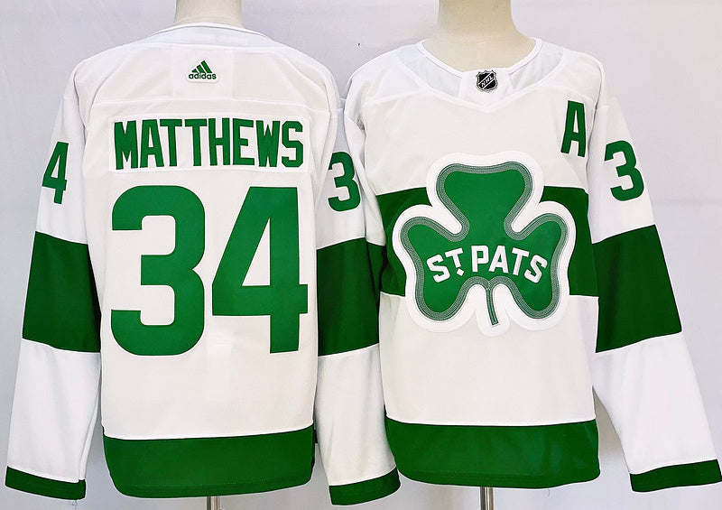 Men's Toronto Maple Leafs Auston Matthews #34 White Jersey1