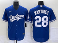 Men's Los Angeles Dodgers J.D. Martinez #28 Blue Replica Baseball jersey