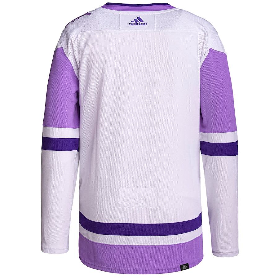 Ottawa Senators   Hockey Fights Cancer Primegreen   Blank Practice Jersey - White/Purple