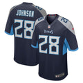 Tennessee Titans Chris Johnson Navy Retired Player Game Jersey