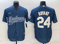 Men's Los Angeles Dodgers Kobe Bryant #24 Blue Player jersey Joint Edition