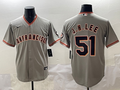 Men's San Francisco Giants Jung Hoo Lee #51 Gray Game Player Jersey