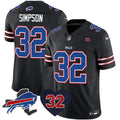 Men Buffalo Bills O.J. Simpson Patch Vapor Limited Jersey All Stitched