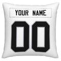 Custom L.Raiders Pillow Decorative Throw Pillow Case - Print Personalized Football Team Fans Name & Number Birthday Gift Football Pillows