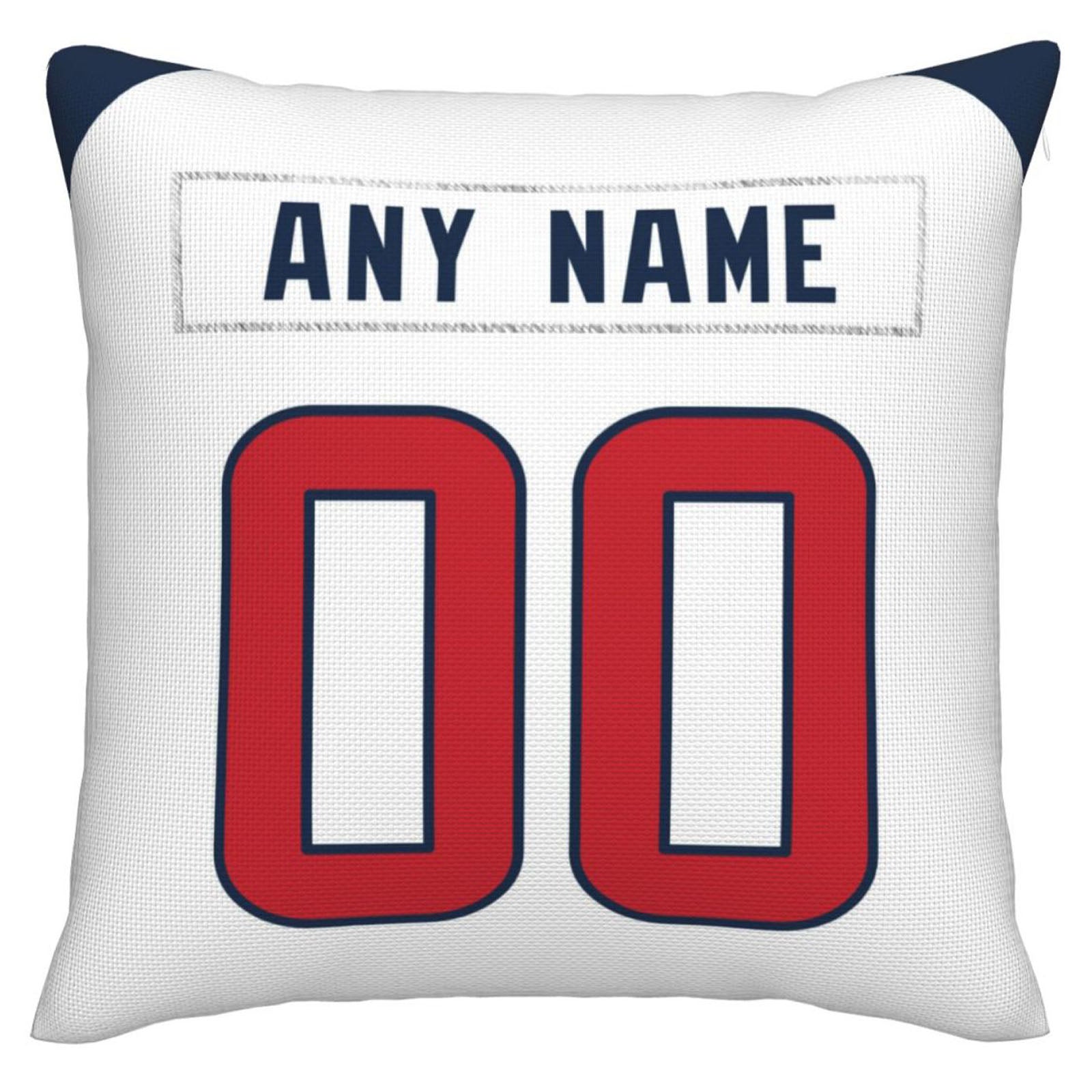 Custom H.Texans Pillow Decorative Throw Pillow Case - Print Personalized Football Team Fans Name & Number Birthday Gift Football Pillows