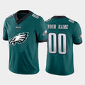 custom Philadelphia Eagles Green Team Big Logo Vapor Untouchable Limited jersey Stitched American Football Jerseys