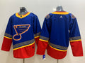 Men's St. Louis Blues Blue Premier Breakaway Heritage Blank jersey
