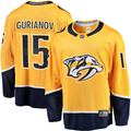 Men's Nashville Predators Denis Gurianov #15 Gold Home Breakaway jersey