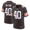 Cleveland Browns Nathaniel Watson Brown Team Game Jersey
