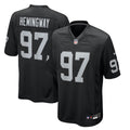 Las Vegas Raiders Tonka Hemingway Black Team Game Jersey