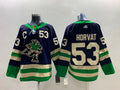 Men's Vancouver Canucks Bo Horvat #53 Blue Breakaway jersey