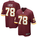 Cornelius Lucas Washington Football Team Nike Game   Jersey - Burgundy