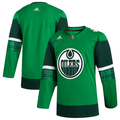 Men's Edmonton Oilers Kelly Green 2023 St. Patrick's Day Primegreen Authentic Blank Jersey1