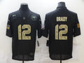 Men's Tampa Bay Buccaneers #12 Tom Brady Black Player Game jersey