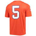 #5 C.Tigers Game Jersey Orange Stitched American College Jerseys