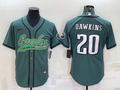 Men's Philadelphia Eagles Brian Dawkins #20 Midnight Green Game jersey Joint Edition