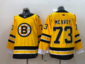 Men's Boston Bruins Charlie McAvoy #73 Yellow Replica Player jersey